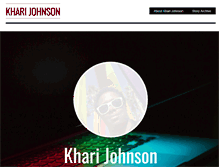 Tablet Screenshot of kharijohnson.com